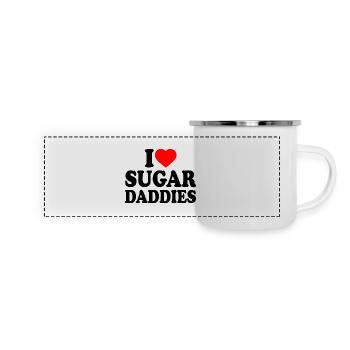 i love sugar daddies - Panoramic Camper Mug - white - Front