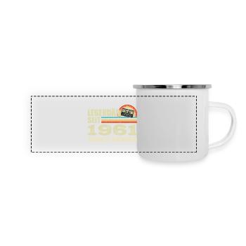 Légendaire depuis 1961 - absolument unique - Mug panoramique émaillé - blanc - Devant