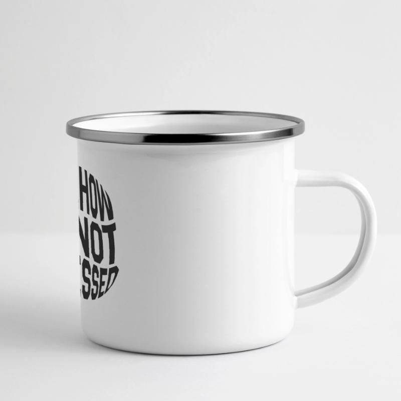 Déclaration pas impressionnée Mug panoramique émaillé