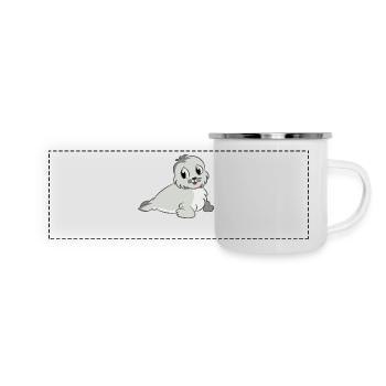 The little seal - Panoramic Camper Mug - white - Front