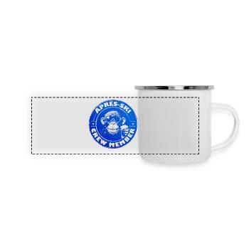 Monkey Après Ski Team Saying - Panoramic Camper Mug - white - Front