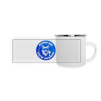 Fuchs Apres Ski Team Spruch - Panorama Emaille-Tasse - Weiß - Vorne