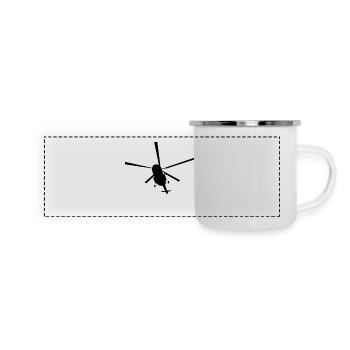 helicopter - Panoramic Camper Mug - white - Front