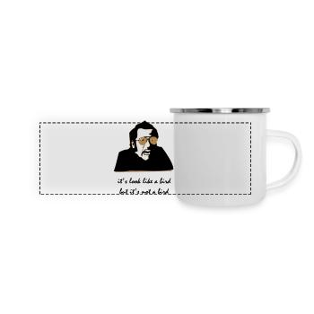 FRANCOIS EMBROUILLE 2 - Mug panoramique émaillé - blanc - Devant