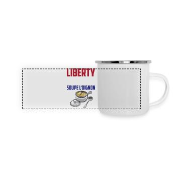 Liberty, Equality Soupe L'Oignon Cool French Food - Panoramic Camper Mug - white - Front