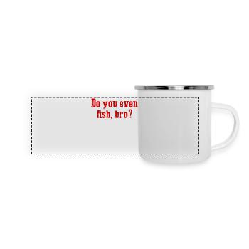 Funny Fishing - Panoramic Camper Mug - white - Front