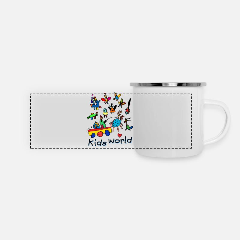 Kids World II - Panoramic Camper Mug - white