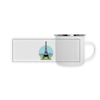 I love Paris - Panoramic Camper Mug - white - Front