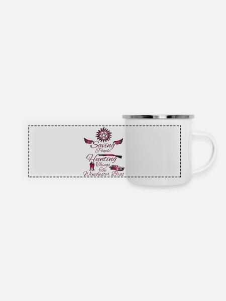 Supernatural - Panorama Emaille-Tasse - Weiß
