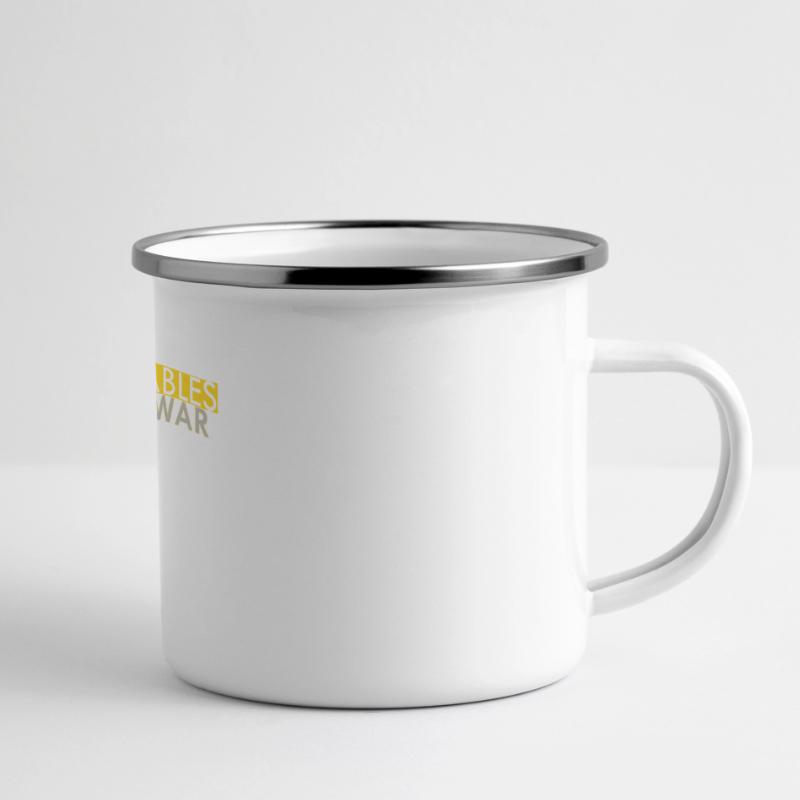 Declare Variables not War Programmierer Geschenk Panorama Emaille-Tasse