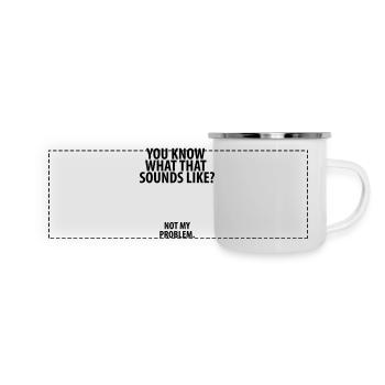 Not my problem - Panoramic Camper Mug - white - Front