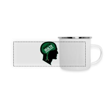 Santé mentale - Mug panoramique émaillé - blanc - Devant