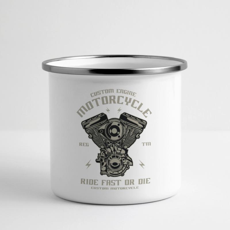 Custom Engine Panoramic Camper Mug