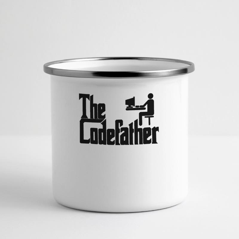 Le cadeau de codage PC Codefather Programmer Mug panoramique émaillé