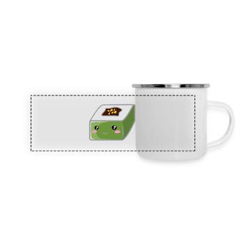 Square sushi - Panoramic Camper Mug - white - Front