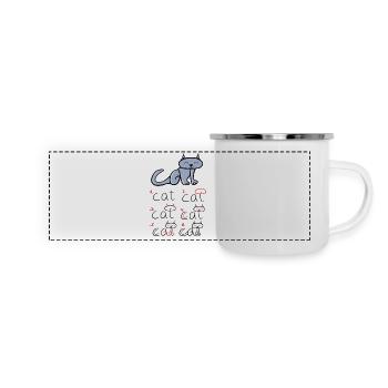 How to Draw a Cat - Kids Baby Painting - Panoramic Camper Mug - white - Front