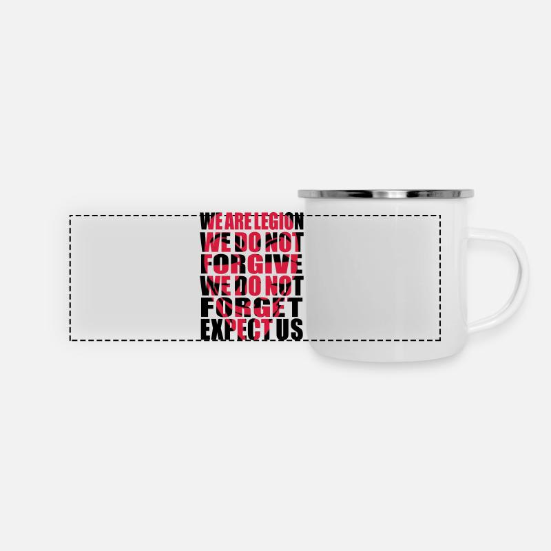 Anonymous Motto Shadow - Panoramic Camper Mug - white