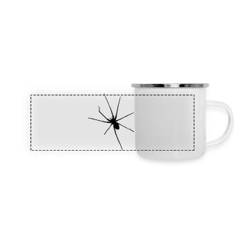 spider spider halloween insect arac vintage - Panoramic Camper Mug - white - Front