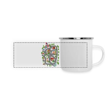 Car Play Mat Cadeau de la journée papa - Mug panoramique émaillé - blanc - Devant