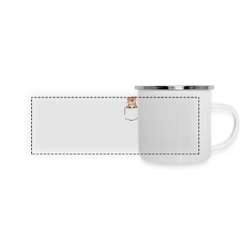 Otter - Panorama Emaille-Tasse - Weiß - Vorne