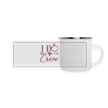 I Do Crew - Bachelorette Party Hen Night Gift - Panoramic Camper Mug - white - Front