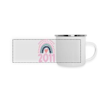 Awesome since 2011 - Panoramic Camper Mug - white - Front