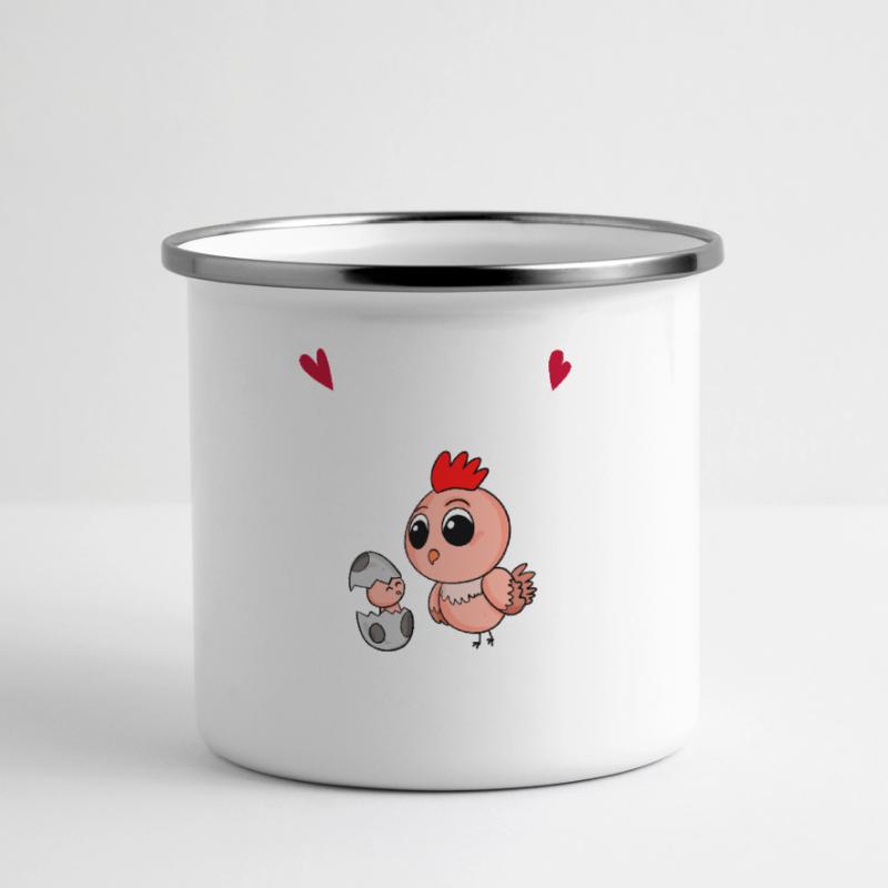 Muttertag Geschenk - Unser erster Muttertag Panorama Emaille-Tasse