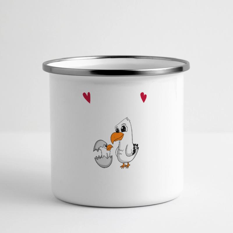Muttertag Geschenk - Unser erster Muttertag Panorama Emaille-Tasse