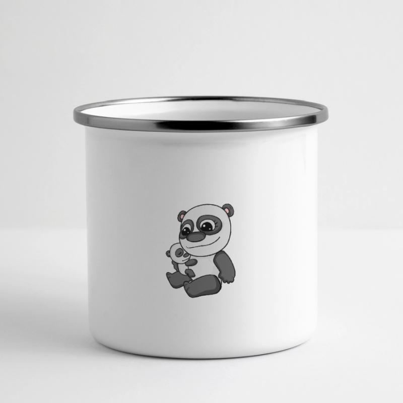 Muttertag Geschenk - Unser erster Muttertag Panorama Emaille-Tasse