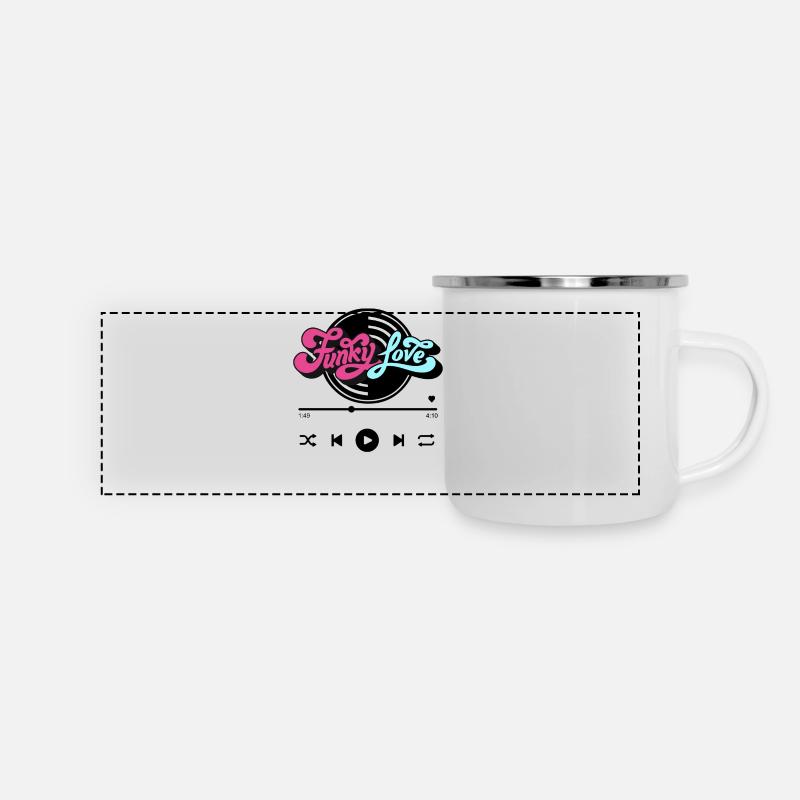 Funky Love - Panoramic Camper Mug - white