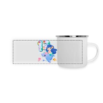 12th birthday | Mermaid Birthday | - Panoramic Camper Mug - white - Front