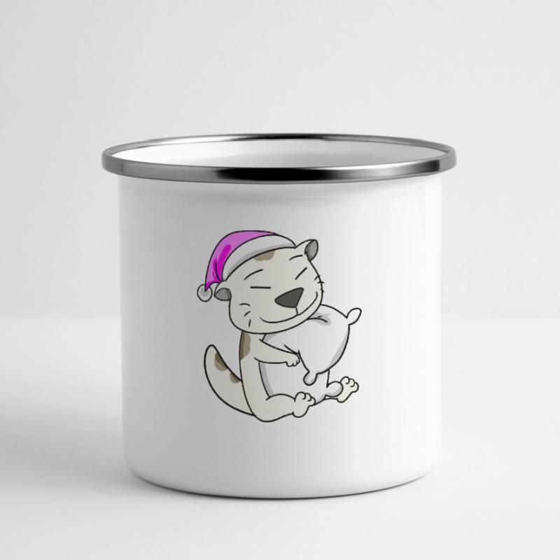 Cat cat breed Devon Rex Panoramic Camper Mug