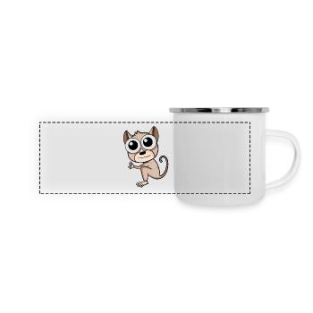 Tarsier Goblin Lemurs - Panoramic Camper Mug - white - Front