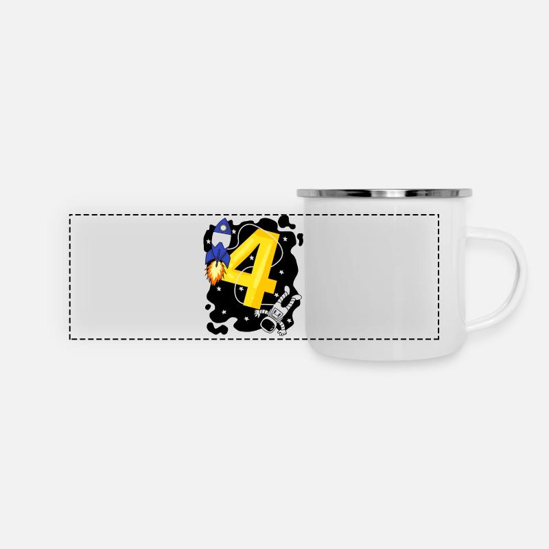 Boy 4 years old - 4th birthday gift - Panoramic Camper Mug - white