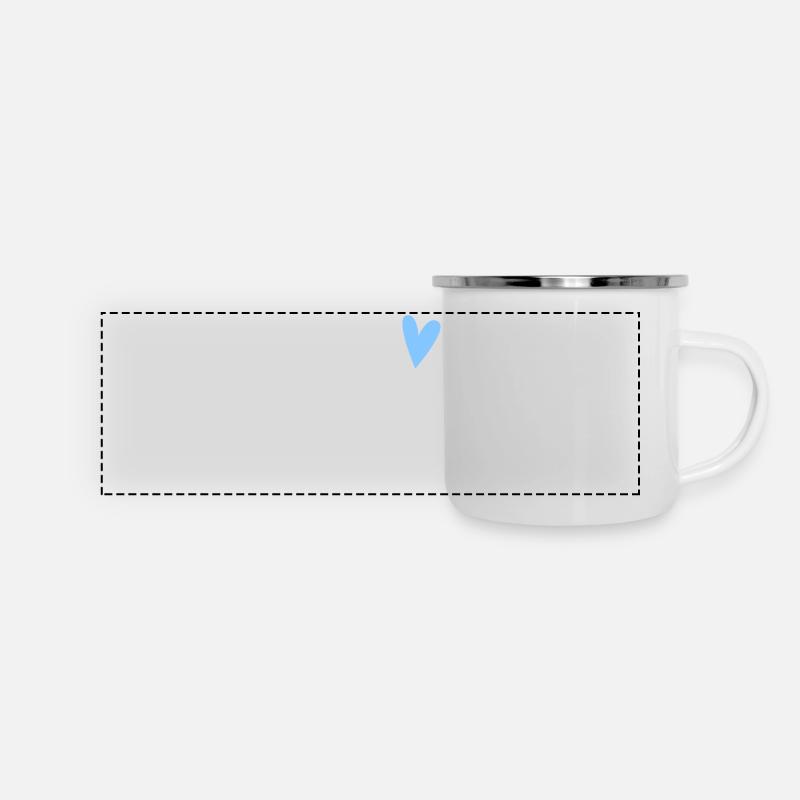 Onkel 2023 - Schwangerschaft verkünden Geschenk - Panorama Emaille-Tasse - Weiß