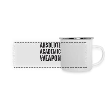 Students Absolute Academic Weapon - Panoramic Camper Mug - white - Front
