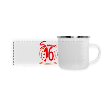16 - Sweet Sixteen - Mug panoramique émaillé - blanc - Devant