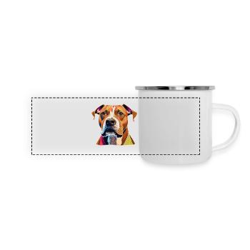 Dog Lover American Stafford - Panoramic Camper Mug - white - Front