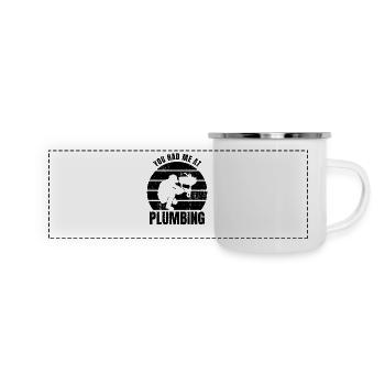 Amateur de plombier - Mug panoramique émaillé - blanc - Devant