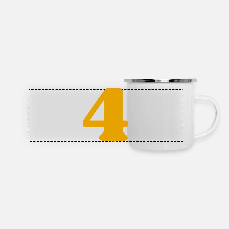 4 - Mug panoramique émaillé - blanc