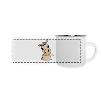 Poulain, Bébé, Cheval, Enfant, Cadeau D’anniversaire, Enfant - Mug panoramique émaillé - blanc - Devant