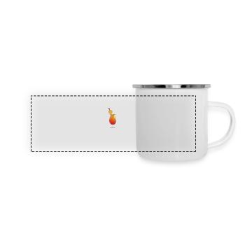 Treten Sie zur Seite, Kaffee, das ist ein Job für Mimosa Lustig - Panorama Emaille-Tasse - Weiß - Vorne