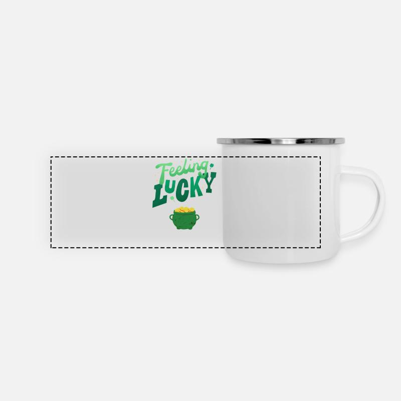 Lucky - Panoramic Camper Mug - white