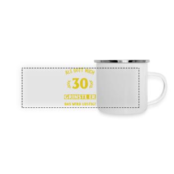 30th Birthday - Panoramic Camper Mug - white - Front