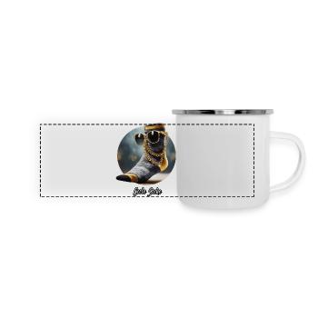 Pun ambiguous german expression – Coole Socke - Panoramic Camper Mug - white - Front