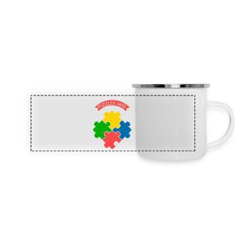 Even The Hardest Puzzles Have A Solution Piece Jig - Panoramic Camper Mug - white - Front