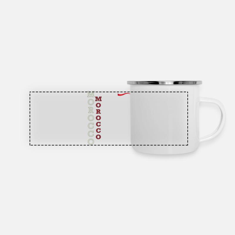 Moroccan Flag Show Your Colors with Pride - Panoramic Camper Mug - white