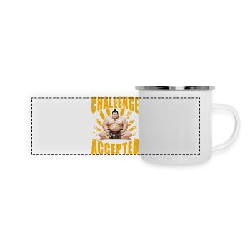Challenge Accepted Sumo - Panoramic Camper Mug - white - Front