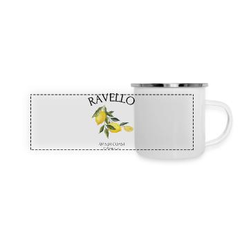 Ravello - Côte amalfitaine - Salerne - Italie - Vacances - Mug panoramique émaillé - blanc - Devant