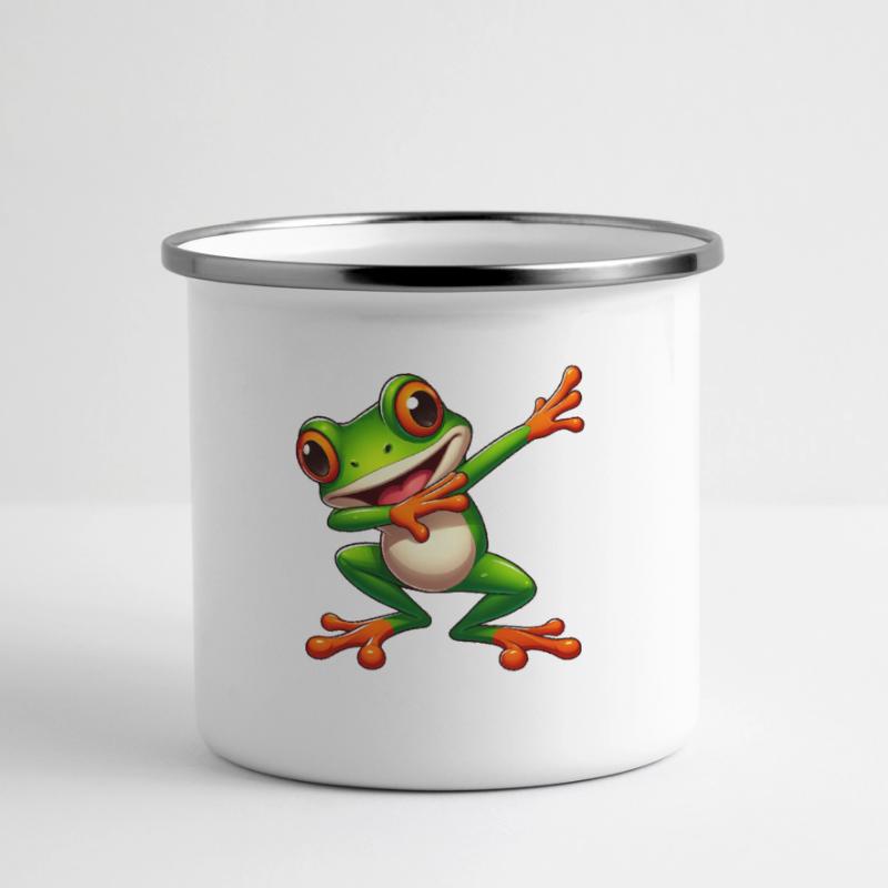 Cool Frog Dabbing Toad Style Panoramic Camper Mug